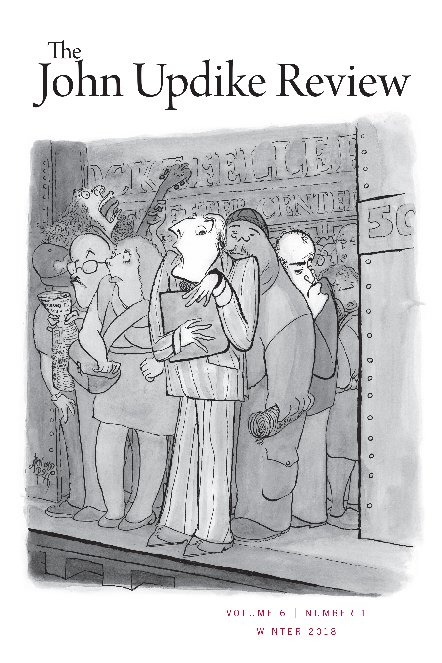 The John Updike Review Volume 6, Number 1 cover. Winter 2018